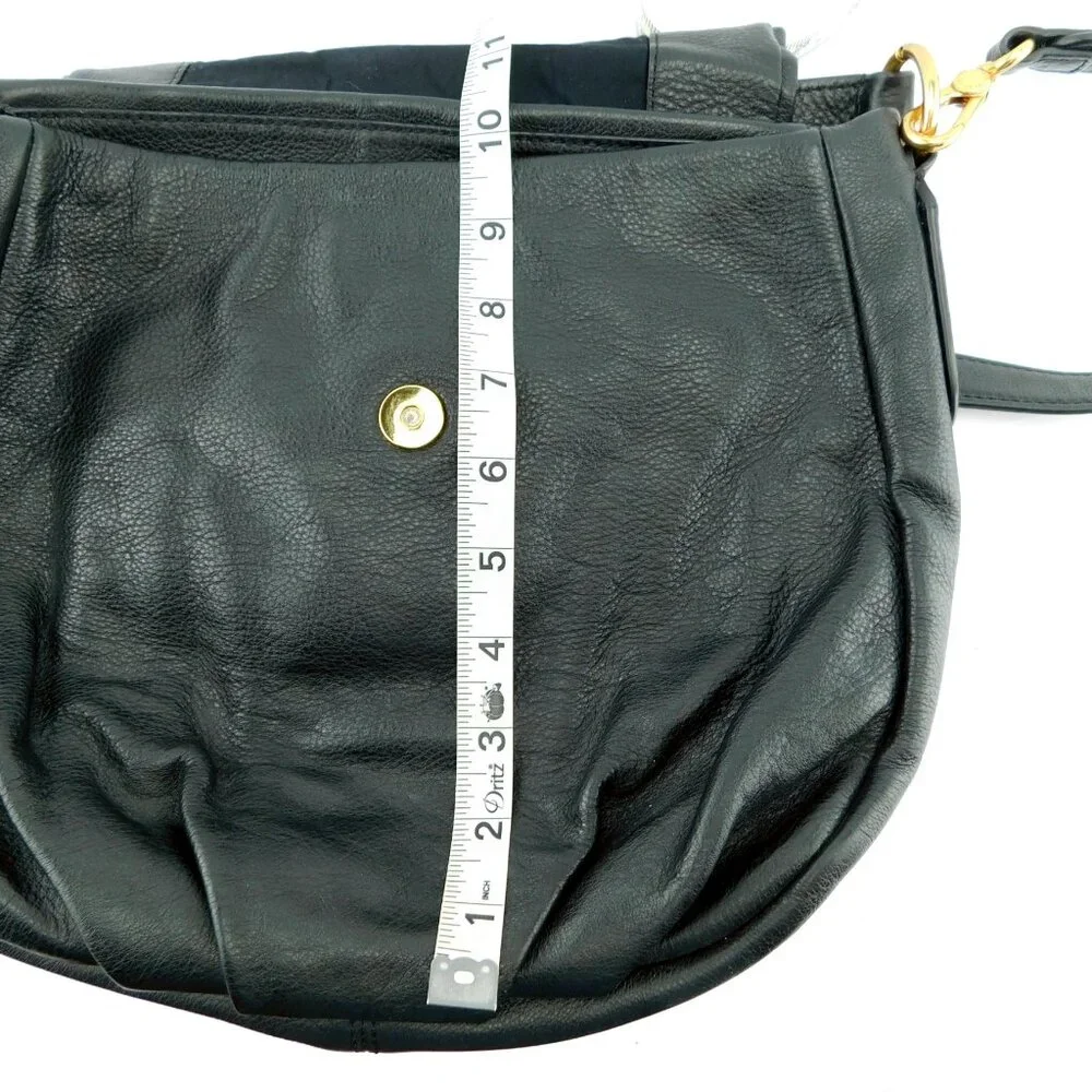 MARC JACOBS Black Leather Cross Body Messenger Bag Shoulder Bag Tote